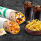 (Serves 2) Mexicana Salsa Baked Veg Pizza Wraps Fries Meal
