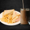 Chocolate Shake With Cheese Burst Sandwich And Classic Fries