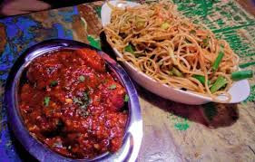 Noodles And Manchurian Combo