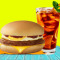 1 Crunchy Egg Burger With Lemon Ice Tea