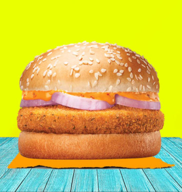 Crunchy Veg Paneer Cheese Burger