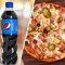 7 Peri Peri Chicken Pizza Pepsi 600 Ml Pet Bottle Bottle