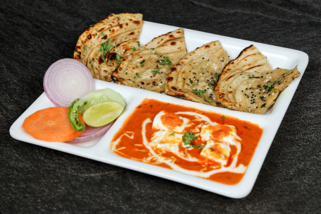 Paneer Butter Masala With 2 Baby Lachha Paratha