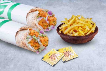 Double Paneer Wraps With Free Fries
