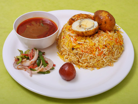 Egg Biryani Gravy Salad Sweet