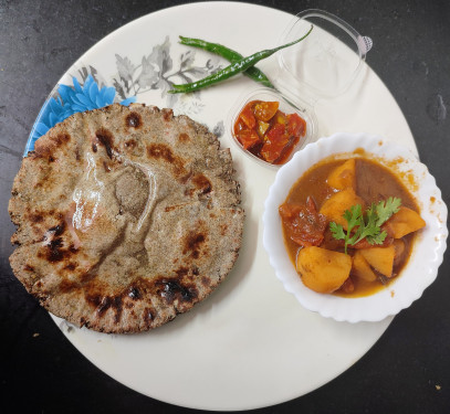 2 Bajre Ki Roti With Aloo Ki Sabji