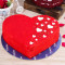 Red Velvet Cake Heart Shape 250 Gm