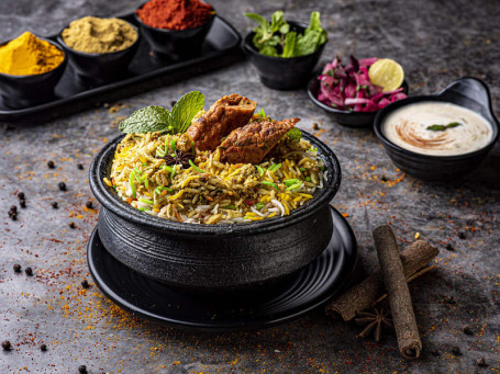 Chicken Seekh Matka Biryani