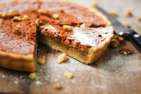 Honey Walnut Butterscotch Pie Slice