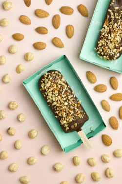 Almond Hazelnut Fudge Ice Cream Bar