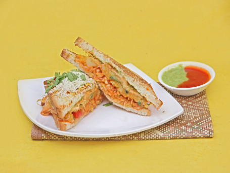 Cheese Grilled With Masala Sandwich