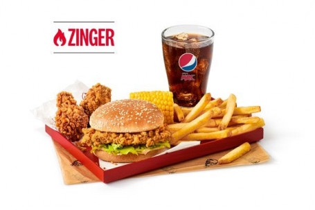 Zinger Box Meal With Hot Wings
