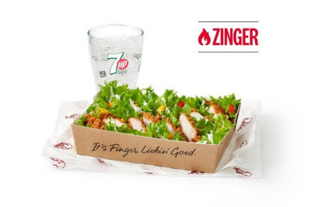 Zinger Salad Box With A Drink