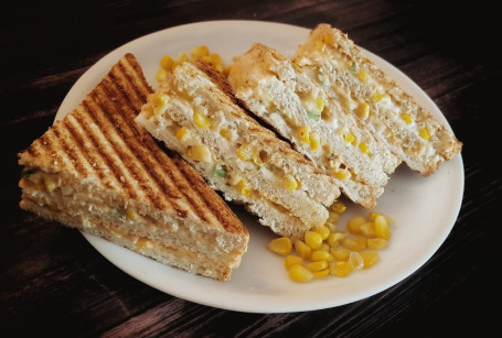 Cheese Corn Double Decker Sandwich