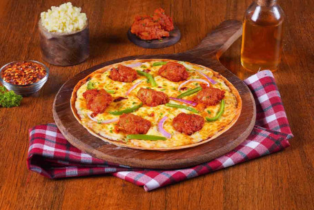 Pizza Tikka Cu Pui (Crusta Subțire)