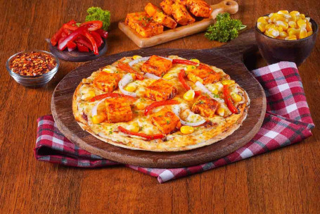 Paneer Tikka Pizza (Crosta Sottile)