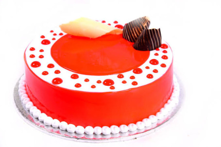 Eggless Strawberry Flavour Cake (500 Gram)