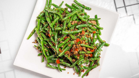 Pan Fried Green Beans With Minced Pork