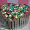 Heart Shape Full Chocolate Kitket Gems Cake