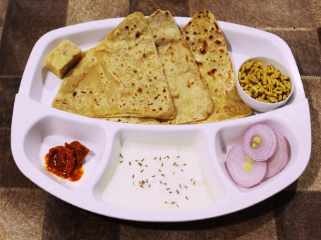 Plain Paratha With Curd Combo