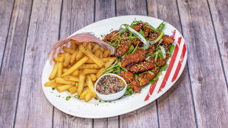 Fridays Reg; Sesame Chicken Strips With House Fries