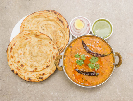 1 Paneer Punjabi 2 Laccha Paratha Salad