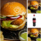 Paneer Twist Burger (3) Coke 250 Ml (1)
