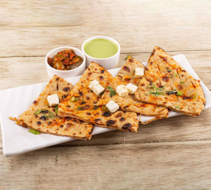 Paneer Paratha (1 Pc) (Served With Pickle Ketchup)