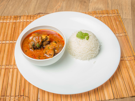 Mutton Curry+Steam Rice