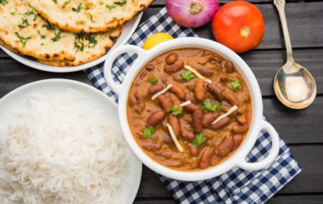 Rajma Rice Roti Meal