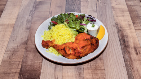 Tandoori Chicken with Rice and Salad