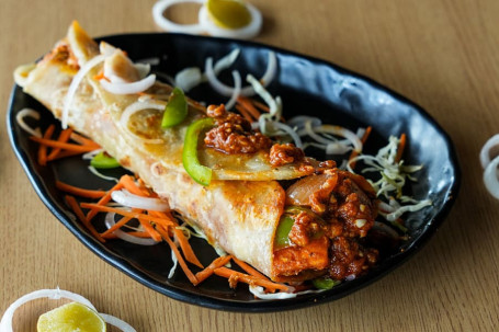 Sizzling Barbeque Paneer Roll