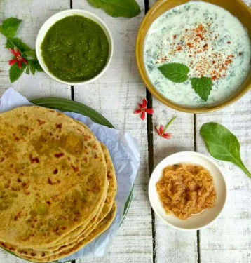 1 Aloo Onion Paratha+ Chatni