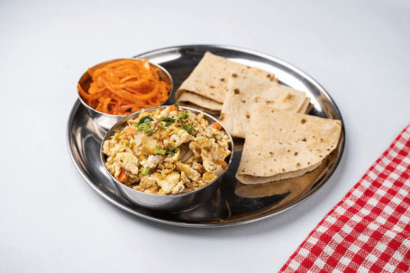 Egg Bhurji Tawa Roti Combo