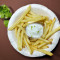 Salted Fries With Cheese Dip