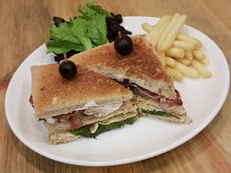 The Bean Journal Cafe Special Club Sandwich
