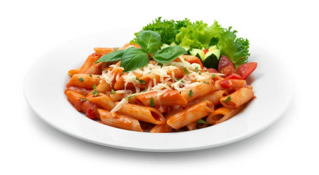 Veg Penne Pasta Tomato Basil Sauce Baked