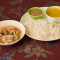 Rice Pork With Bamboo Shoots(Rice+Dal+Sabji+Pork Curry With Bamboo Shoot)
