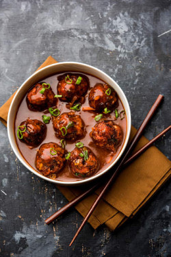 Veg Manchurian Gravy With Veg Fried