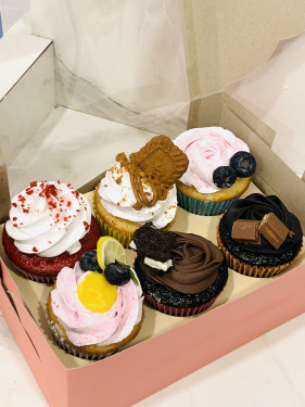 6 Assorted Cupcake Box