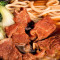 13. House Special Stew Beef With Noodles In Brown Sauce (Hot) Zhāo Pái Hóng Shāo Niú Ròu Miàn