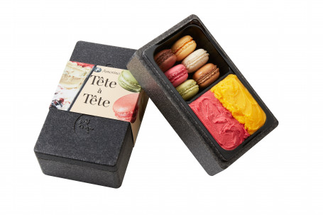 Duo Box Cofre Isot Eacute;Rmico De Helado Macarons Al Gelato. Ideal Para Dos