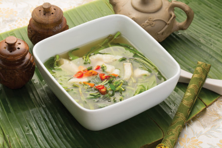 Cambodian Fish And Water Spinach Sour Soup