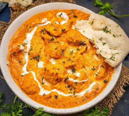 Butter Chicken With Choice Of Roti Paratha Naan Phulka