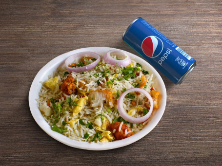 Mixed Non Veg Fried Rice Pepsi 250 Ml