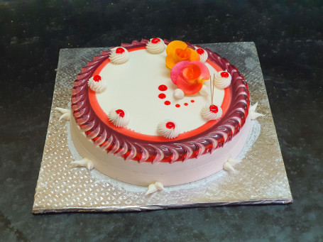 Eggless Vanilla Normal Cake 1Kg Round Shape