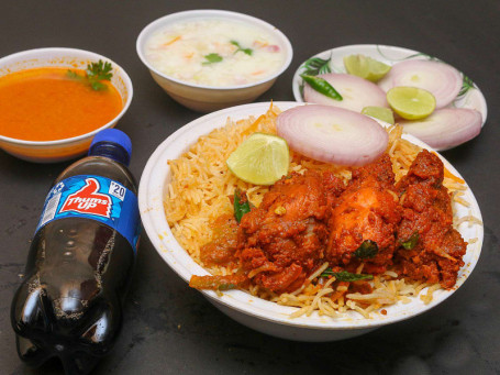 Chicken Fry Piece Biryani Coke [250 Ml]