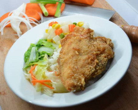 雞排飯 Rice With Chicken Chop