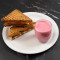 Chicken Sandwich With Chia Strawberry Smoothie