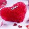 Valentine hjerte form pude